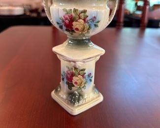 Petite Austrian porcelain urn vase 5"H