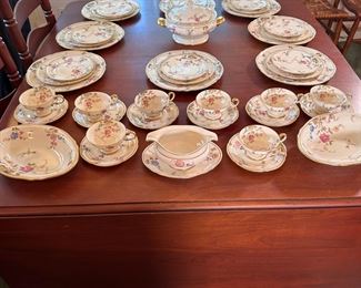 Castleton China Sunnyvale pattern service for 8 with extra pieces, very nice condition