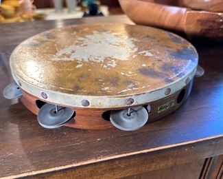 Ludwig tambourine (ca 1910) used by family member in vaudeville performances 9.5"