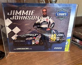 Signed 8x10 poster of Jimmie Johnson
