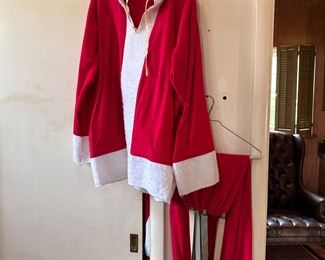 Pants and top for Santa outfit size L