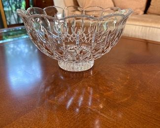 Gorham crystal Lady Anne 10" round bowl