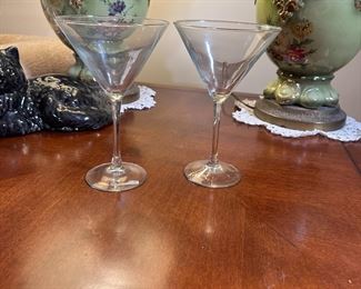 Pair of martini glasses