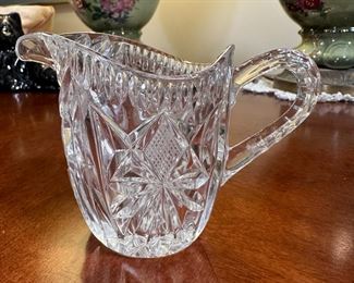 Petite crystal creamer 3"H