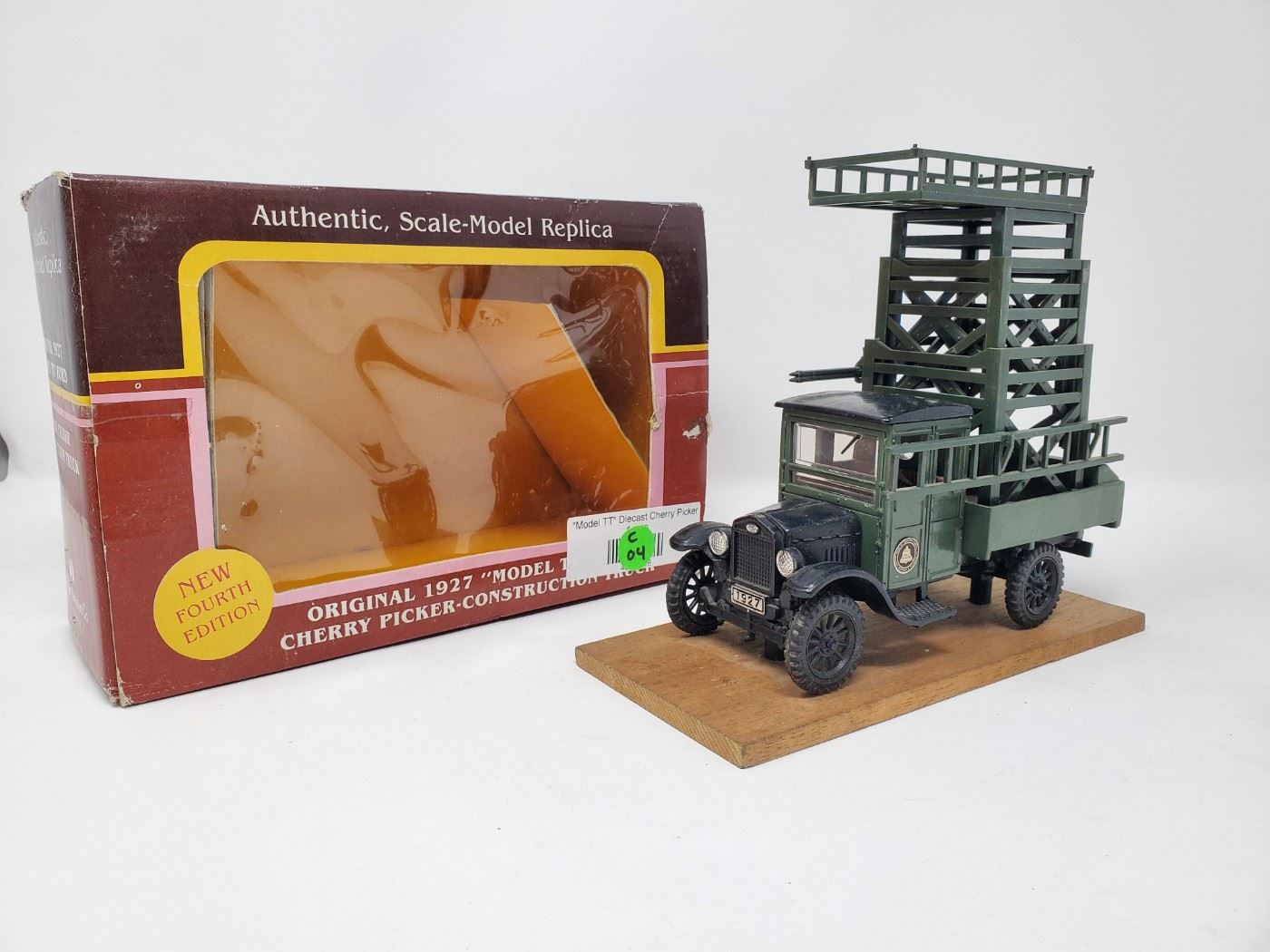 1927 Model TT Ford Cherry Picker Telephone Construction Truck by Yorkshire, Co. in BOX
