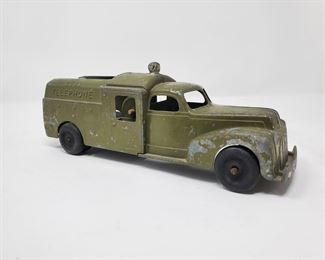 Hubley Bell Telephone Truck from the 1950s