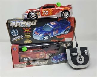 Lot of 2 Remote Control 1 10 Scale Race Cars to RACE EACH OTHER
