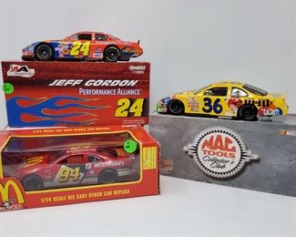 Lot of 3 NASCAR 1 24 Scale Replica Stock Cars by Action and Racing Champions