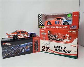 Lot of 4 NASCAR 1 24 Scale Replica Stock Cars by Action and Revell