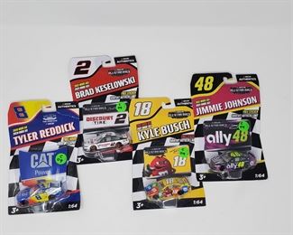 Lot of 4 NASCAR Authentic 1 64 Diecast Cars in Blister Packaging