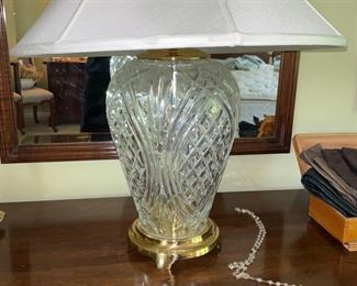 Crystal Lamp, Waterford?  Table lamp