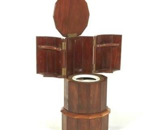 Antique Round Pillar Commode