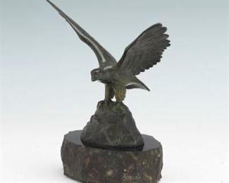 Bronze Eagle Cabinet Sculpture