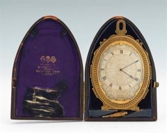 C. F. Hancock late 19th Century Travel Clock