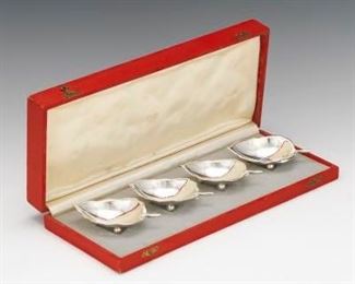 Cartier Sterling 4 Leaf Shaped Nut Dished