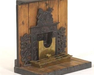 Cast Iron Miniature Fireplace Model