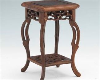 Chinese Rosewood Incense Burner Stand