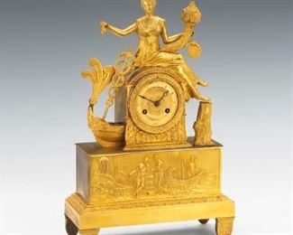 Circa 1870 Ormolu Mantle Clock
