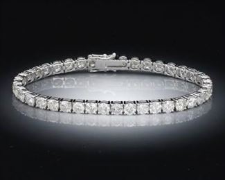 Classic 13.59 Carat Diamond Tennis Bracelet 