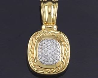 David Yurman 18K Albion Pendant