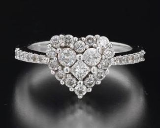 Effy 14K White Gold Diamond Ring