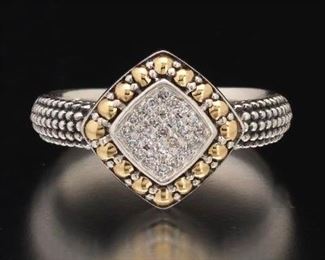 Effy Sterling And 18K Fashion Ring