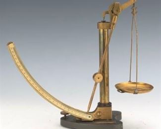 English Griffin Tatlock Brass and Cast Iron Scale