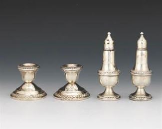 Four Sterling Silver Weighted Items