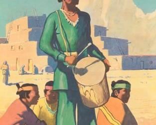 Four Santa Fe Railroad Travel Posters