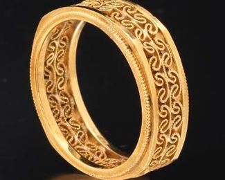 Gold Filigree Band