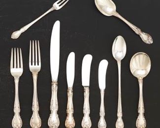 Gorham Flatware Service for Twelve, Melrose Pattern