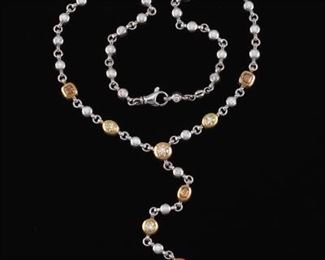 Hans D. Krieger Gold 10.37 Carat Diamond Necklace 