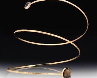 Italian Gold Wrap Bracelet 