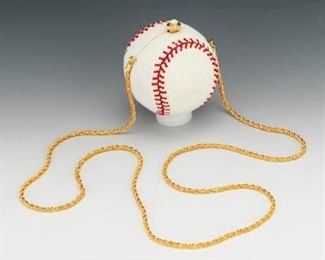 Kathrine Baumann Beverly Hills Limited Edition Baseball Miniaudiere