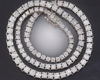 Ladies 22.35 Carat Diamond Riverie Necklace 