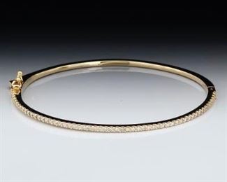 Ladies Diamond Bangle Bracelet 