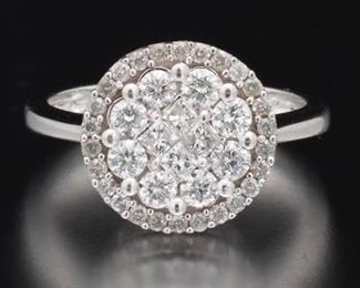 Ladies Gold and Diamond Cocktail Ring 