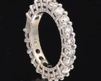 Ladies Gold and Diamond Eternity Band 