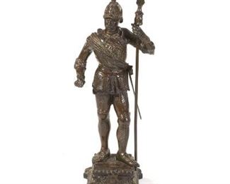 Large Bronze Spanish Colonial Knight