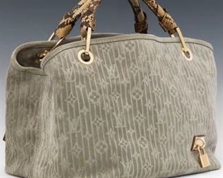Louis Vuitton Limited Edition Monogram Suede Whisper PM