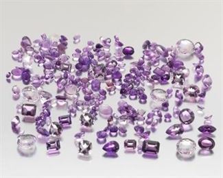 Multiple Unmounted 255 Carat Total MultiShape Amethysts 