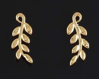 Paloma Picasso For Tiffany Co. 18K Earrings