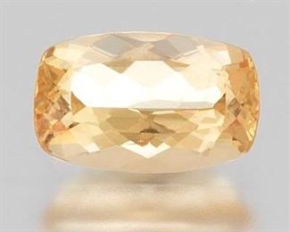 Precious Unmounted 4.20 Carat Cushion Cut Topaz Gem 