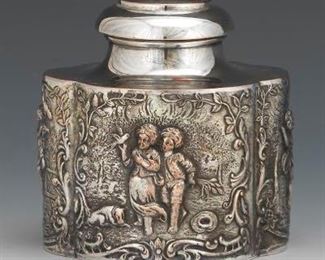 Silver Plate Tea Caddy