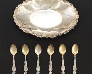Sterling Silver Dish and Spoons