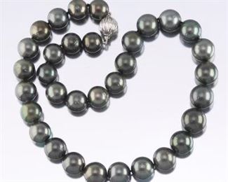 Tahitian 15mm to 11mm Pearl Necklace, AIGL Report 
