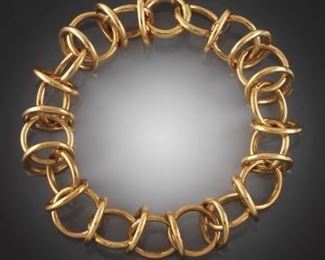 Tiffany Co. Paloma Picasso 18K Gold Cage Circles Bracelet 
