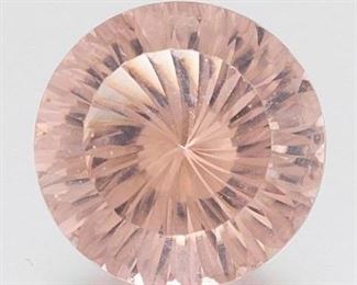 Unmounted 8.69 Carat Round Cut Morganite Pink Beryl Gem 