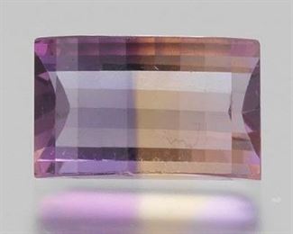 Unmounted 8.83 Carat Step Cut Ametrine Gem 