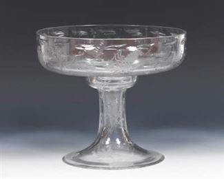 William Yeoward Large TwoPart Aquatic Crystal Centrepiece Vase 